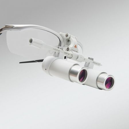 Heine HRP Set A - бинокулярные лупы высокого разрешения с увеличением 3,5х, 4х и 6х и креплением на оправе