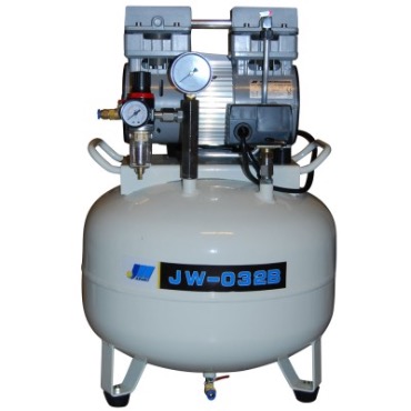 Suzhou Oxygen Plant CO. JW-032B - безмасляный компрессор для одной стоматологической установки, без кожуха, с ресивером 45 л, 100 л/мин